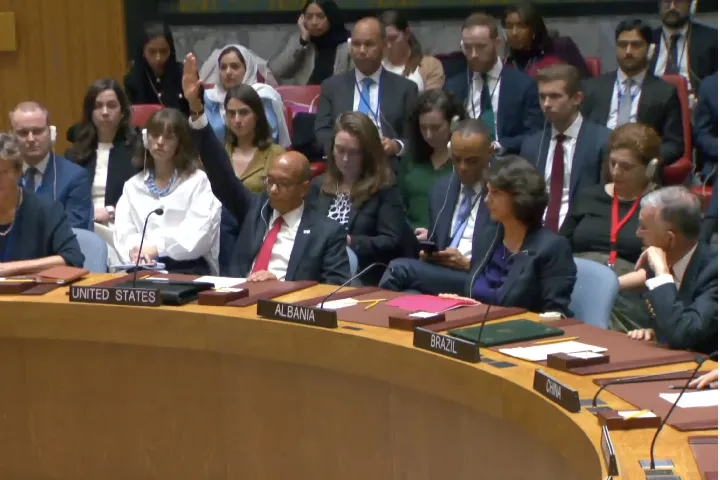 美国否决联合国安理会要求加沙停火的决议